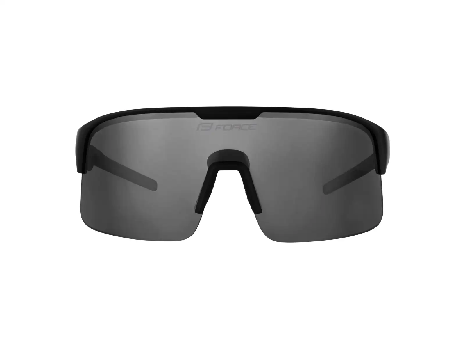 Force Spire cycling glasses black/black mirrored lens