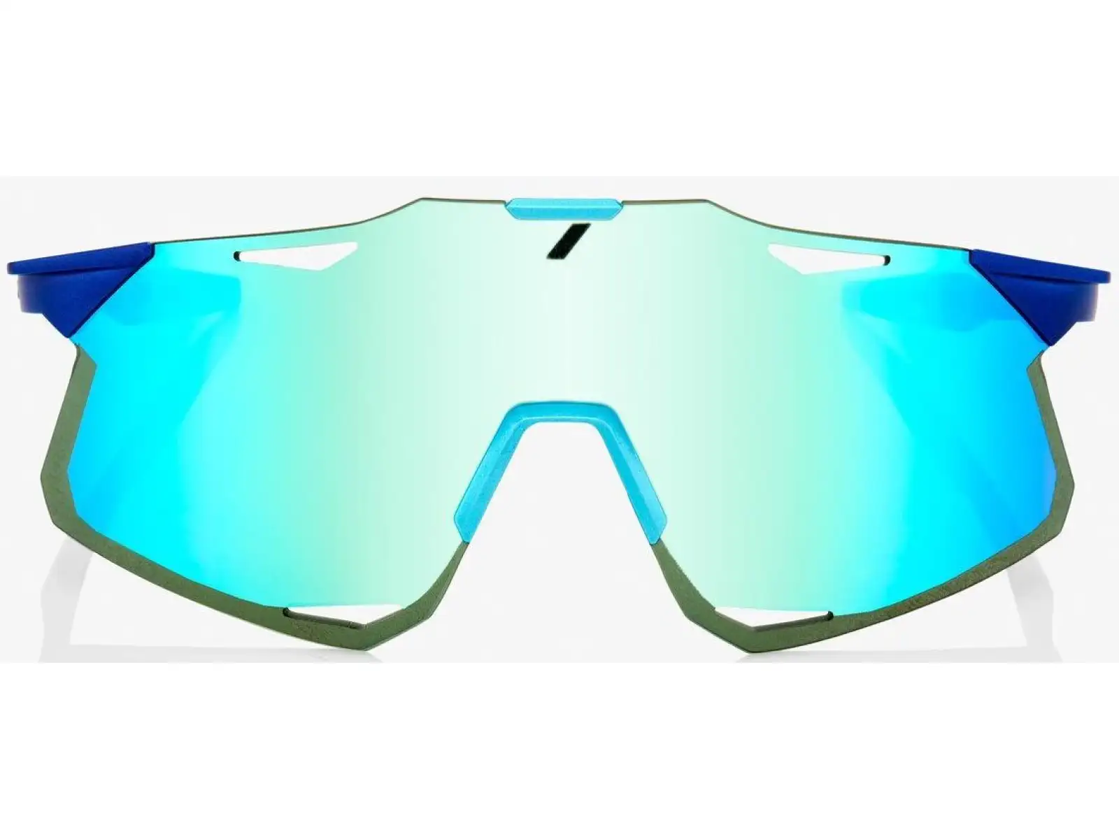 100% Hypercraft Matte Metallic Into the Fade/Blue Topaz Multilayer Mirror Sunglasses