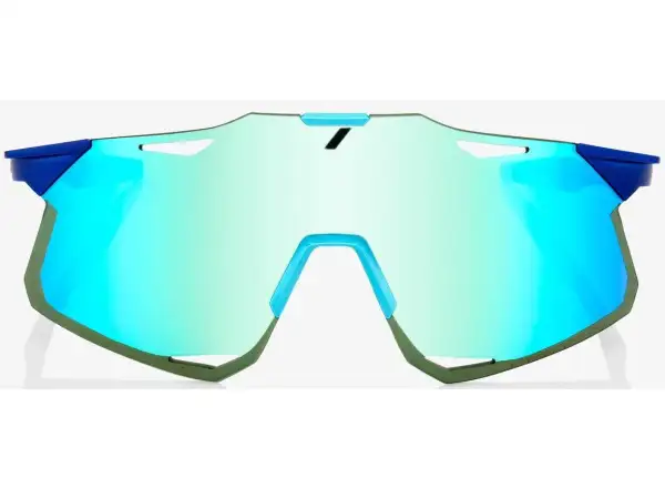 100% Hypercraft Matte Metallic Into the Fade/Blue Topaz Multilayer Mirror Sunglasses