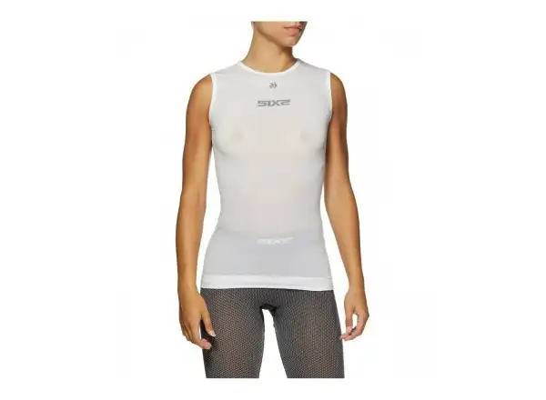 SIXS SML BT functional sleeveless shirt white