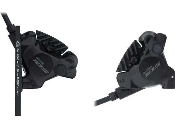 Shimano 105 Di2 BR-R7170 + ST-R7170 disc brake set front + rear, J-kit, polymer