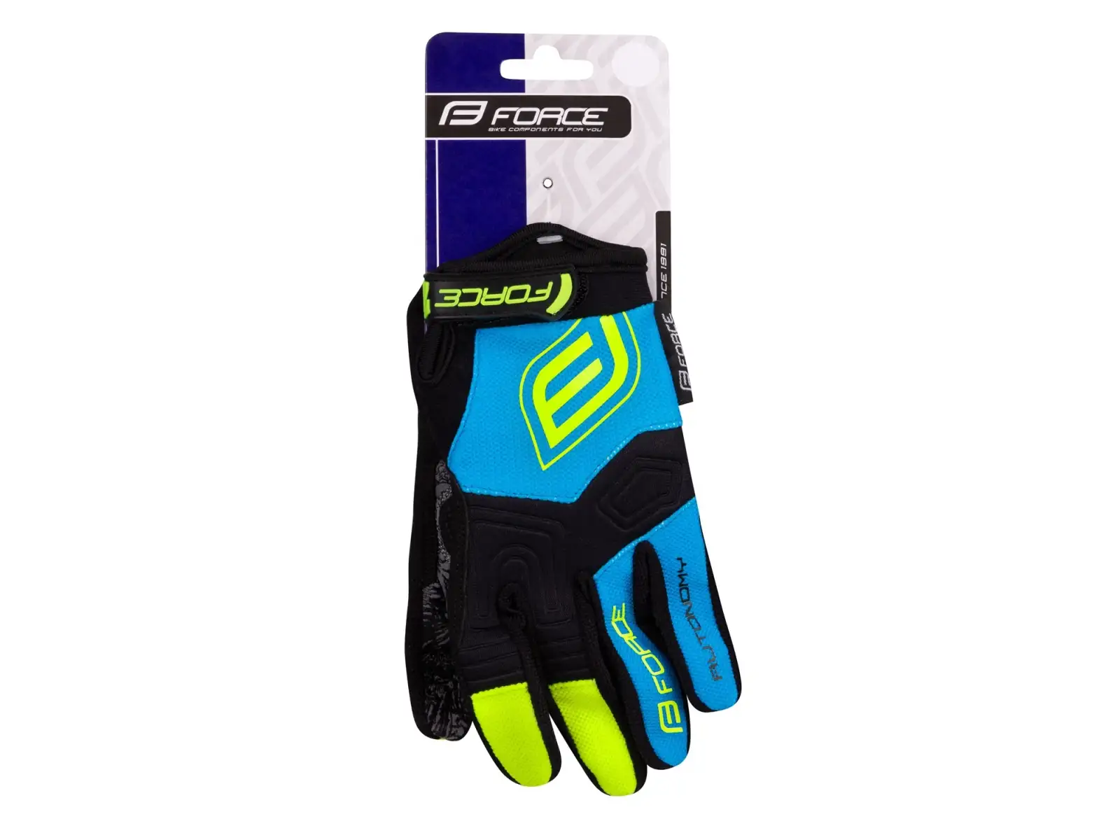 Force Kid Autonomy children's MTB gloves black/blue