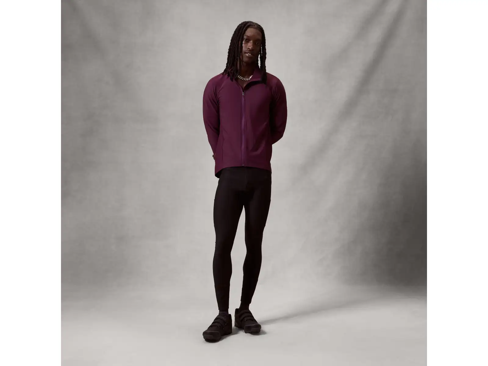 Endura Loop Ride men's jersey long sleeve Black Cherry