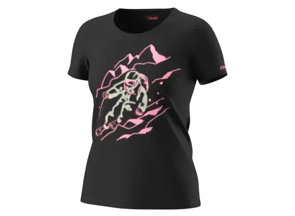 Dynafit Blacklight Cotton women's T-shirt short sleeve Black Out