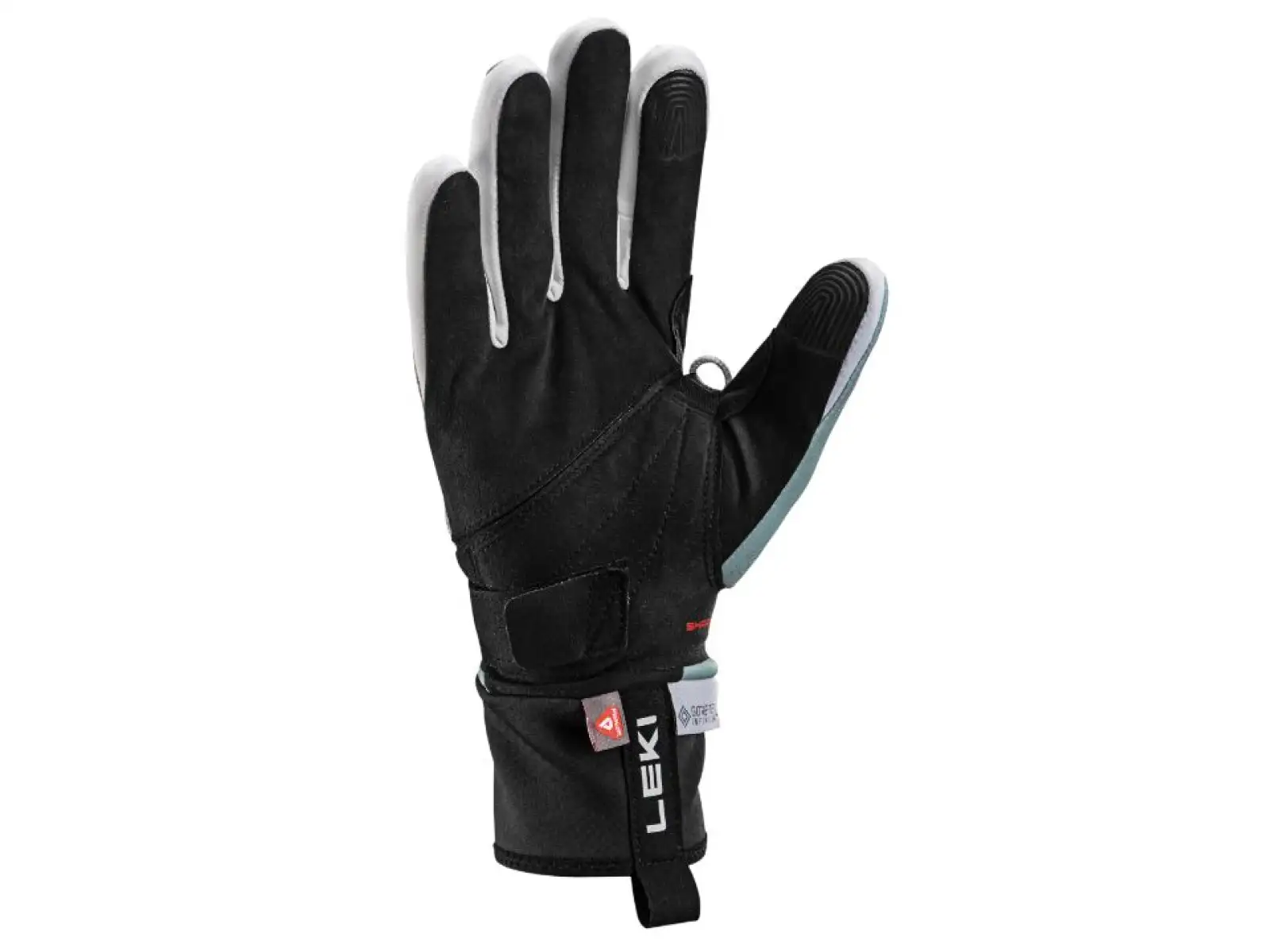 Leki PRC ThermoPlus Shark Women running gloves Black/Ice green