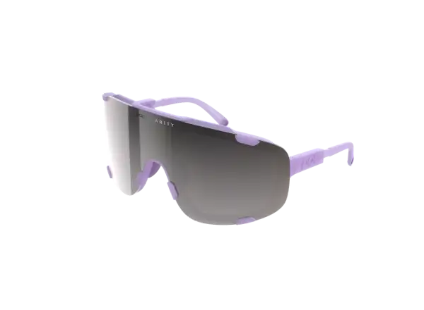 POC Devour cycling glasses Sapphire Purple Translucent/Silver Mirror