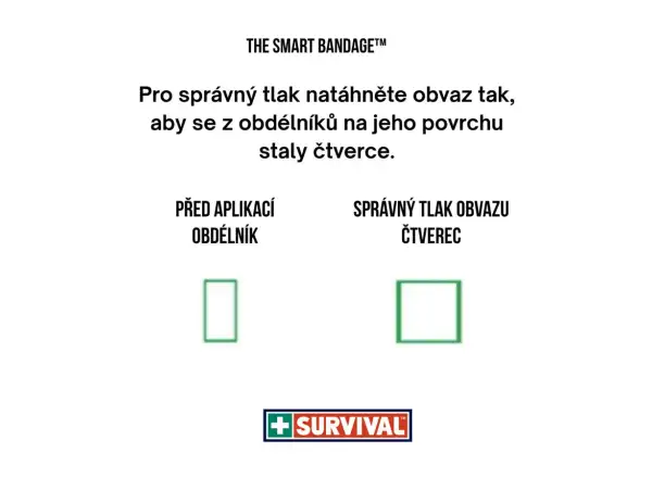 Survival Smart Bandage pressure bandage 10 cm x 2m