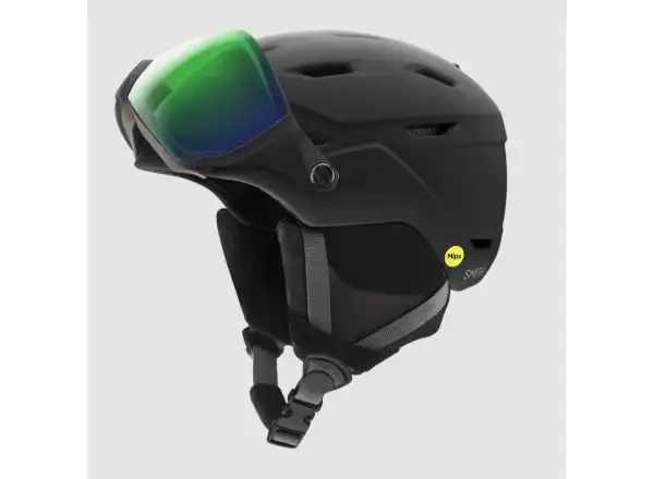 Smith Survey EU ski helmet Matte Black / ChromaPop Everyday Green Mirror