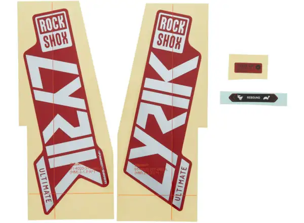 Rock Shox Decal Lyrik Ultimate 27.5"/29" Polar foil/ gloss red