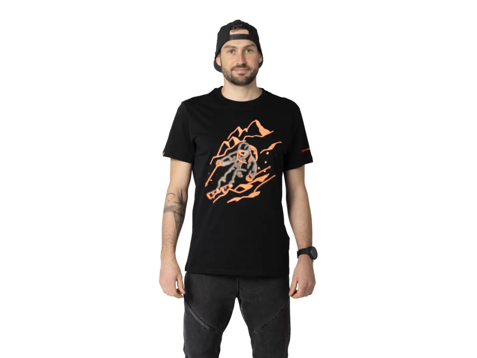 Dynafit Blacklight Cotton men's T-shirt short sleeve Black Out