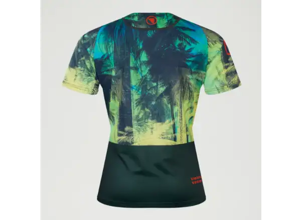 Endura Tropical Tee Print LTD women's jersey short sleeve Ghillie Green