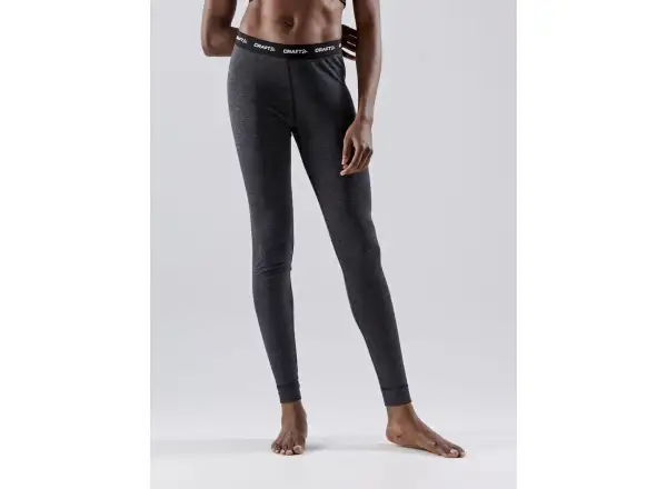 Craft Core Wool Merino women's set long sleeve shirt+pants black