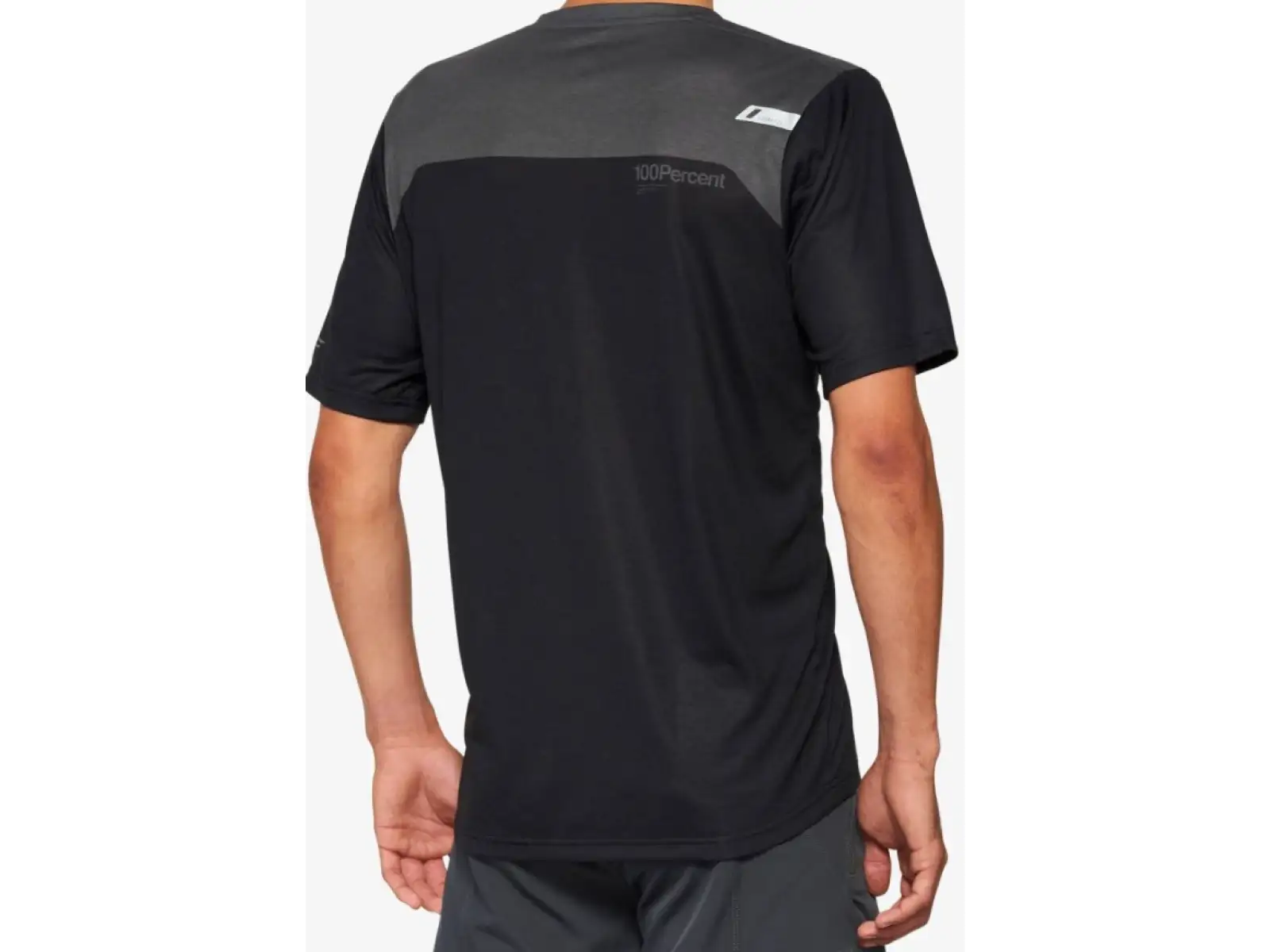 100% Airmatic Short Sleeve Jersey Men Black/Charcoal