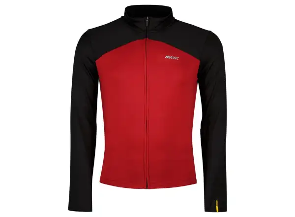 Mavic Cosmic Thermo men's jersey long sleeve Thermo Black/Biking Red
