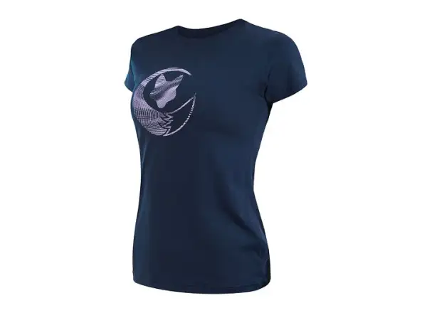 Sensor Coolmax Tech Fox women's shirt short sleeve Deep Blue