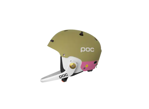 POC Artic SL MIPS ski helmet Olivine Green Matt/Thulite Pink Matt