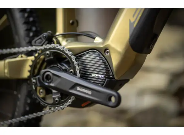 Superior eXF 8089 full-suspension e-bike Matte Olive Metallic/Chrome Silver
