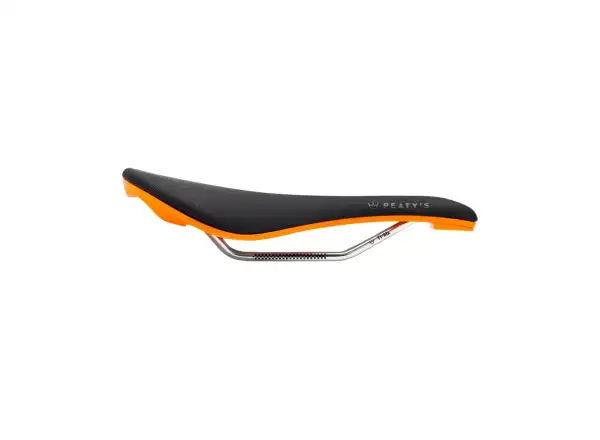 Peatys Monarch saddle TI-MX Rail / Nylon Base Mango
