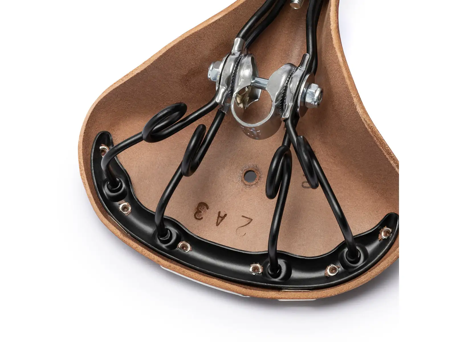 Brooks B72 leather saddle brown - Unpacked