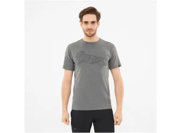 Viking Lako men's T-shirt short sleeve dark grey
