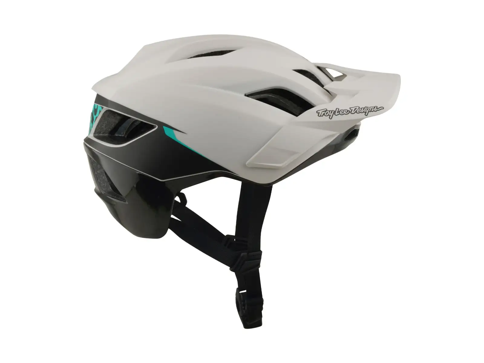 Troy Lee Designs Flowline SE MIPS helmet Stacks Pumice/Real Teal