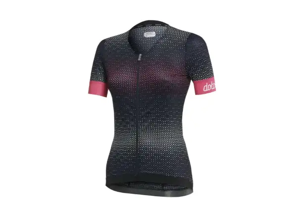 Dotout Rainbow women's jersey short sleeve Blue/Fuchsia