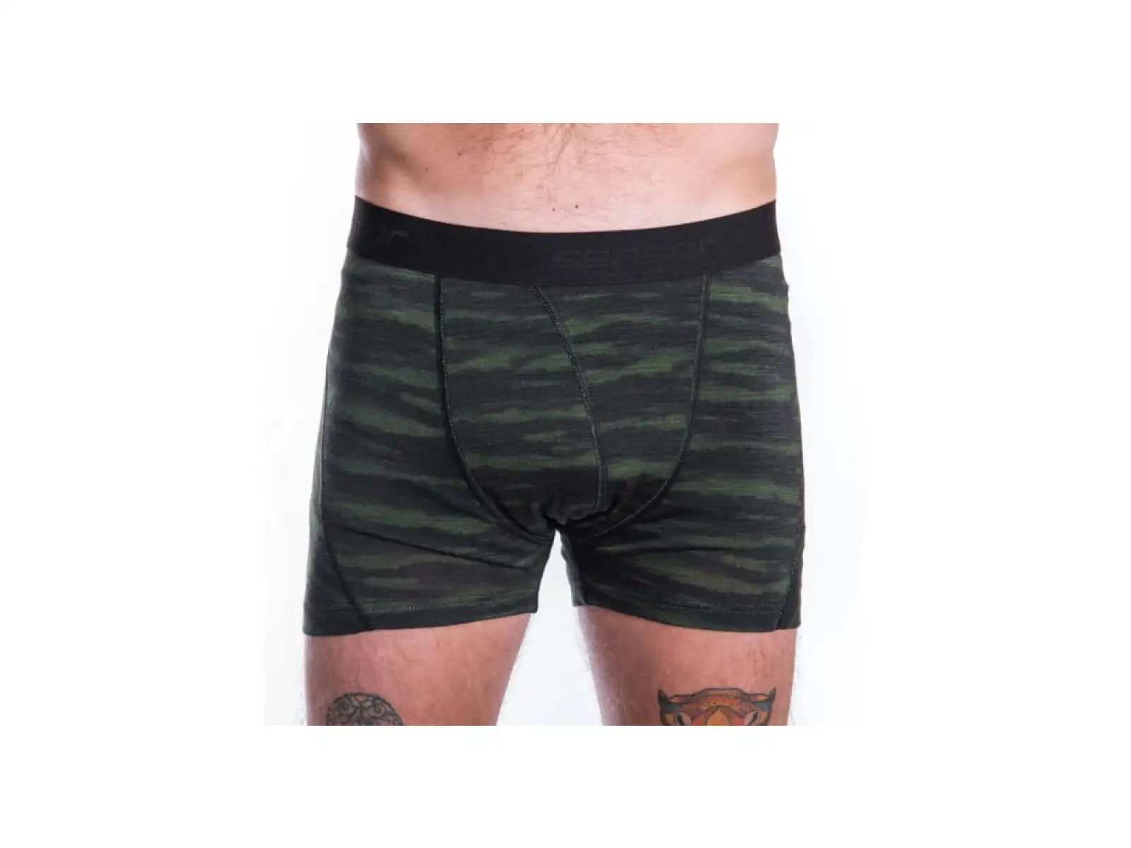 Sensor Merino Impress men's boxers black/Batik