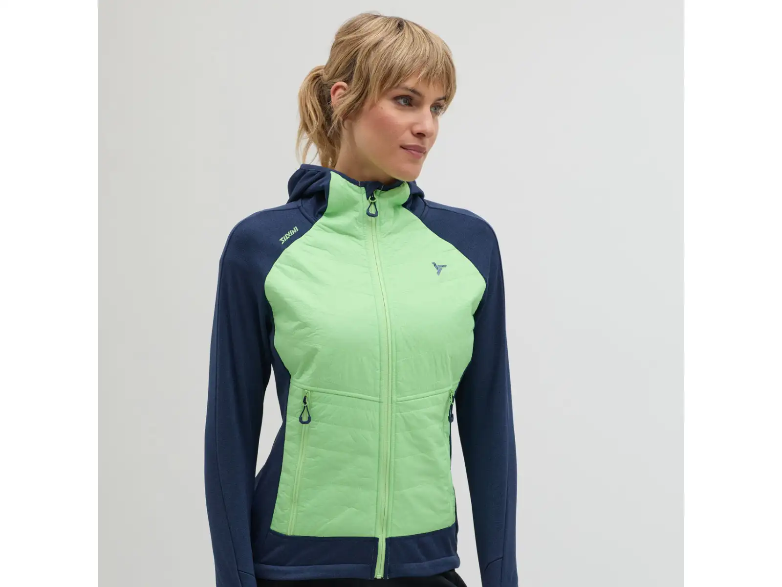 Silvini Divera women's insulated sweatshirt Navy/Green
