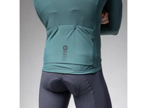 Alé R-EV1 Warm Race men's jersey insulated long sleeve Pier Green