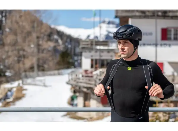 Alé R-EV1 Nordik Plus men's winter bib tights with pad Black