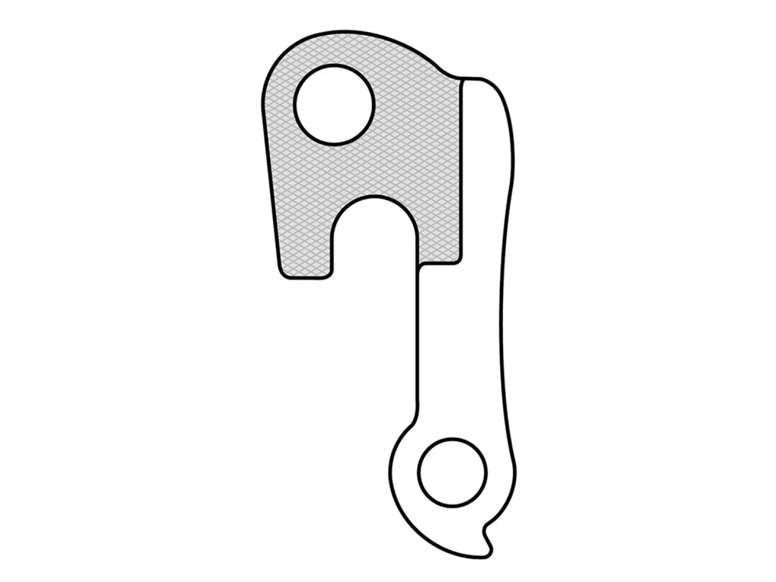 Union frame derailleur hanger GH-017