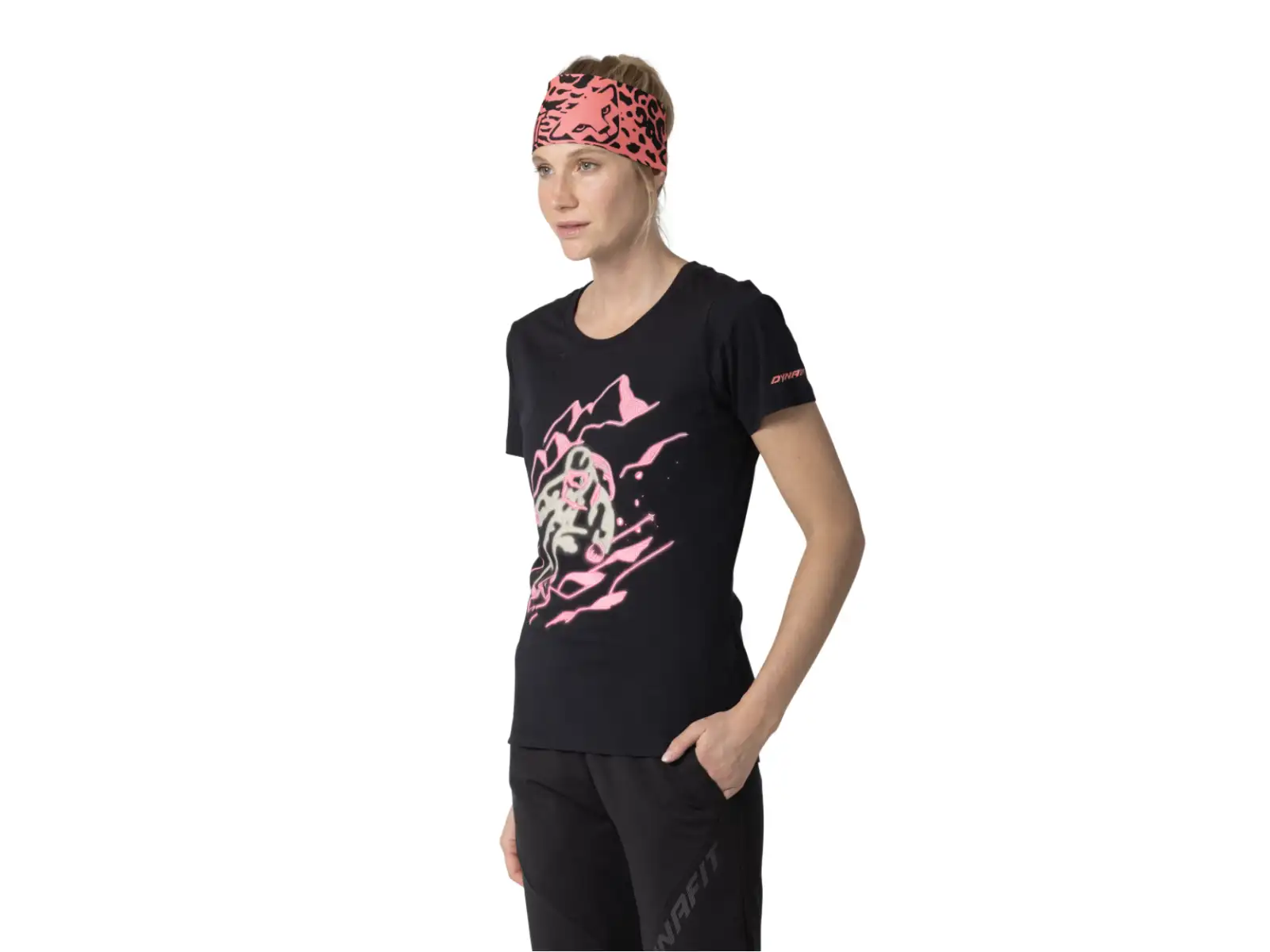 Dynafit Blacklight Cotton women's T-shirt short sleeve Black Out
