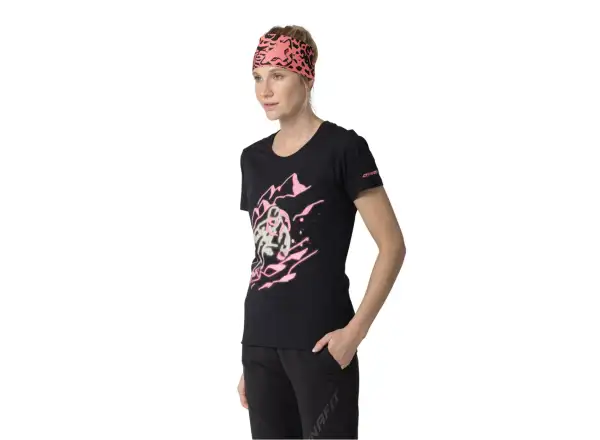 Dynafit Blacklight Cotton women's T-shirt short sleeve Black Out