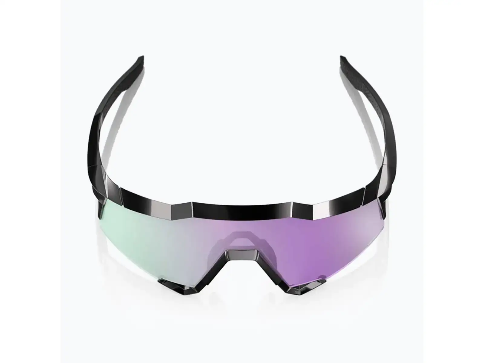 100% Speedcraft sunglasses Polished Black/HiPER Polarized Lavender Mirror