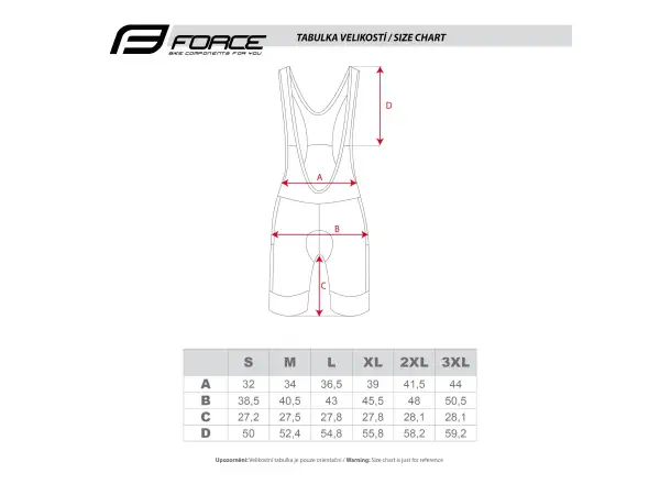 Force F Passion men's bib shorts black