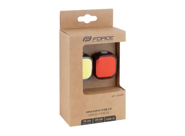 Force Cob 2.0 USB set front and rear flashlights