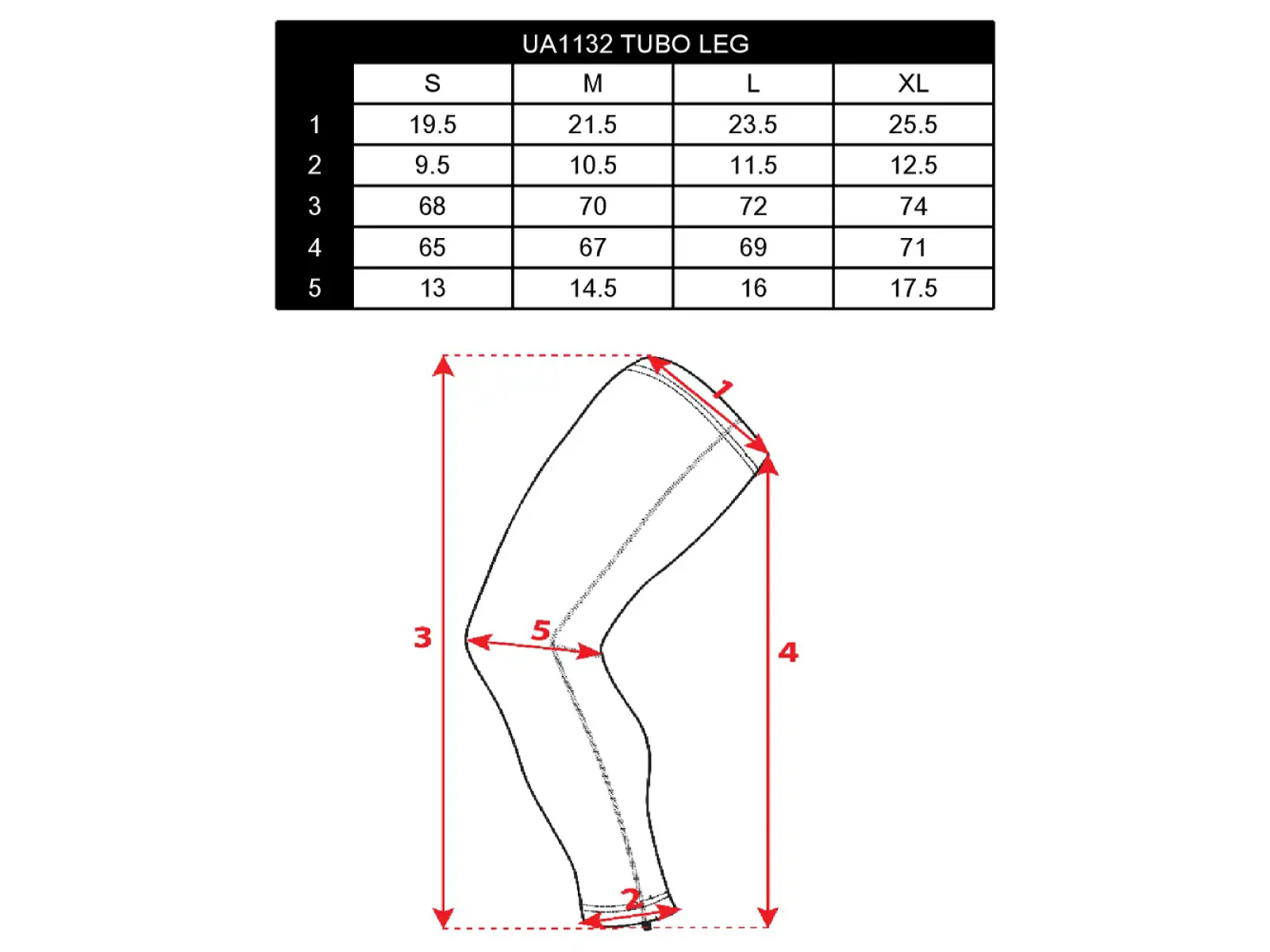 Silvini Tubo UA1132 leg warmers Black