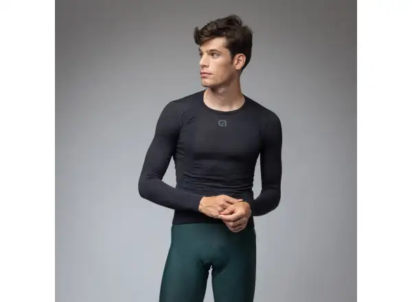 Alé Intimo Merino men's base layer long sleeve Black
