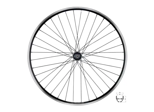 Force Classic 622x19 rear built wheel F804321 36 holes