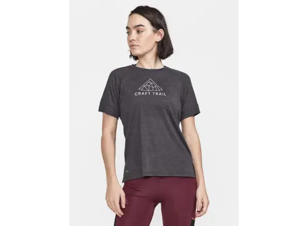 Craft ADV Trail Wool women's short sleeve shirt black