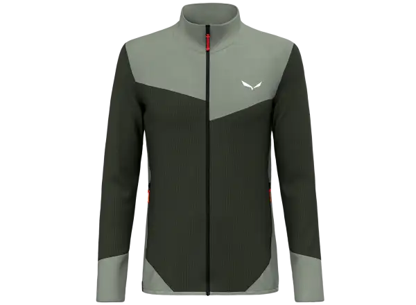 Salewa Puez Waffle HYB PL men's sweatshirt Dark Olive