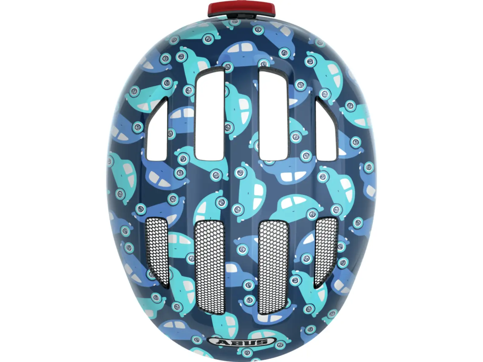 Abus Smiley 3.0 LED kids helmet Blue Car