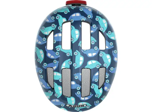 Abus Smiley 3.0 LED kids helmet Blue Car
