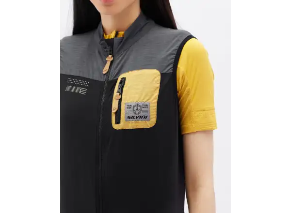 Silvini Caira women's gravel vest Charcoal/Tiger