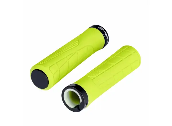 Force Orix rubber grips fluorescent yellow