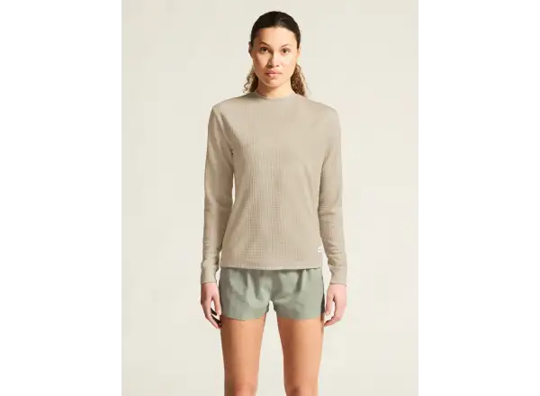Craf Wool Waffle women's long sleeve shirt beige