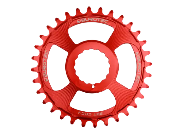 Burgtec Cinch Thick Thin chainring red