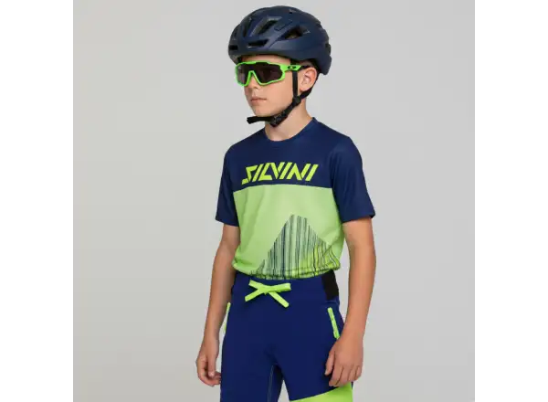 Silvini Acri kids shorts Blue/Neon