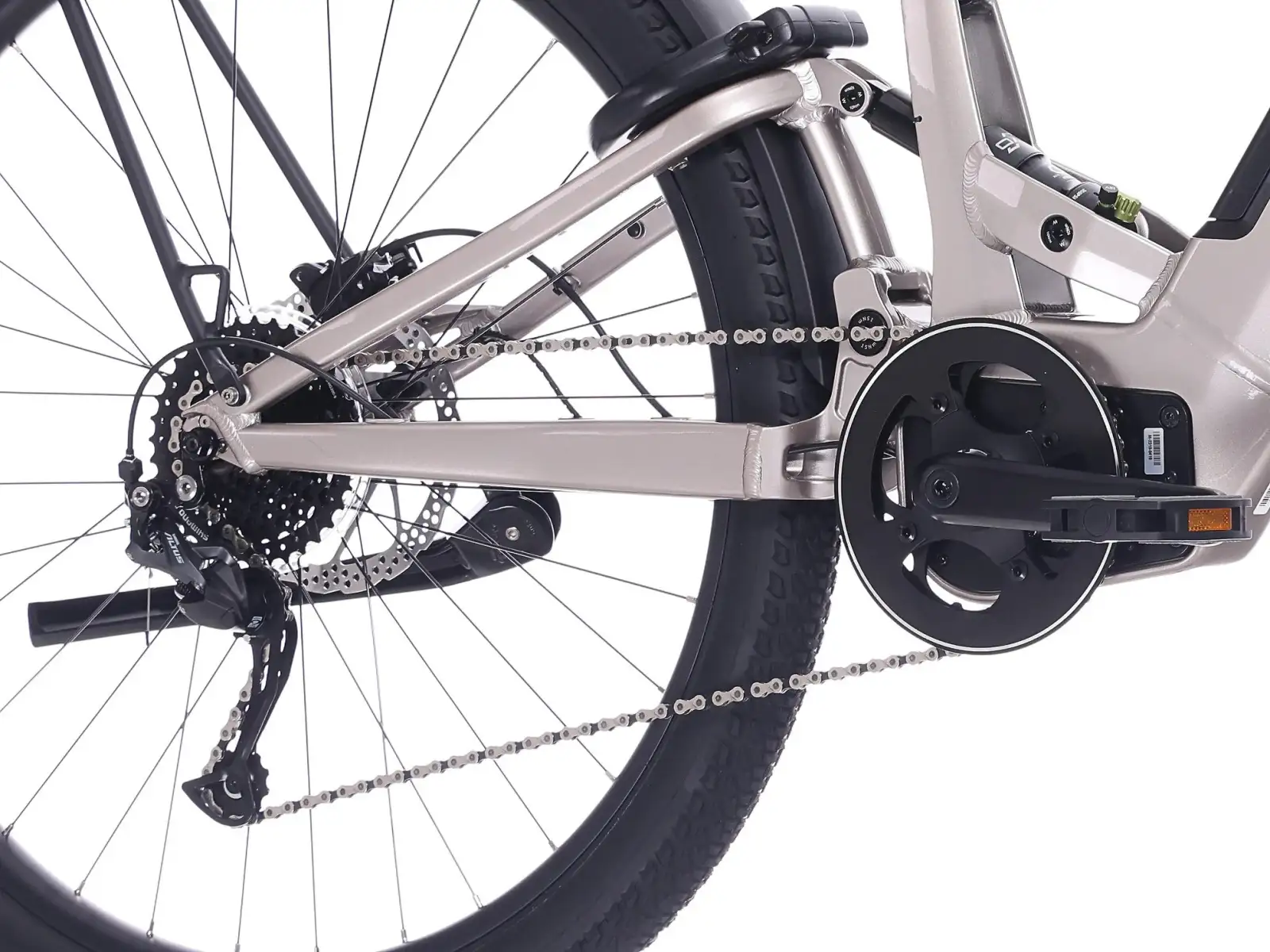 Rock Machine Crossride e450 FS low-entry full suspension e-bike Sand Grey/Black