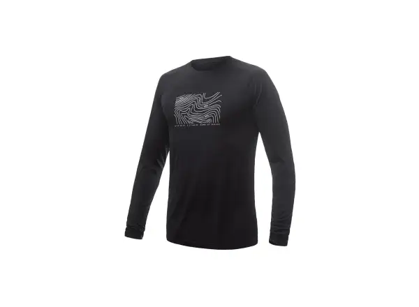 Sensor Merino Air PT Locate men's shirt long sleeve black